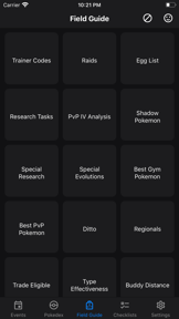 GO Field Guide screenshot