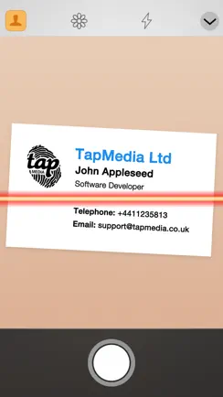 Business Card Scanner & Reader iPhone image 1