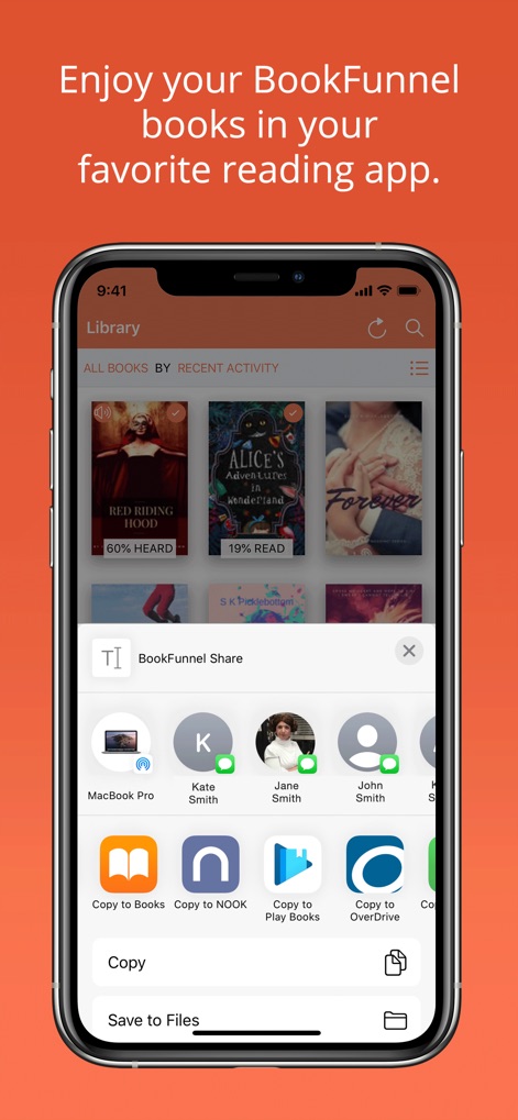 BookFunnel - This tool allows users to easily share books with contacts or export them to popular reading apps directly from the library interface.