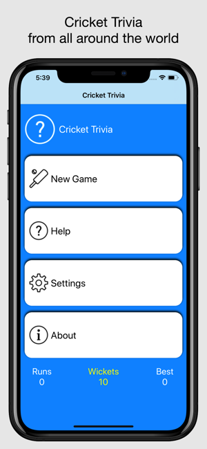 Cricket Trivia - Quiz Game