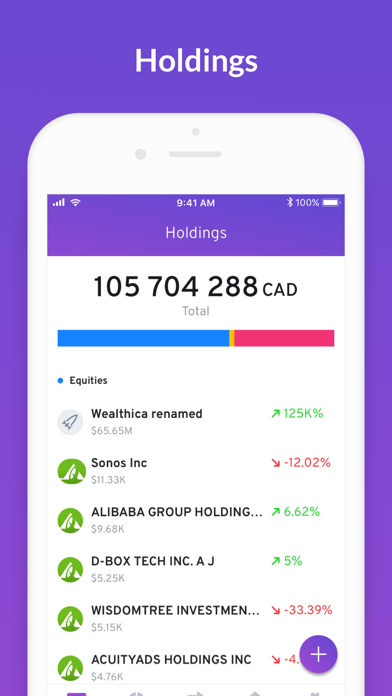 Wealthica screenshot 3