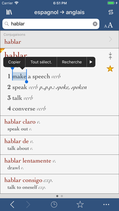 Screenshot #1 pour Ultralingua espagnol-anglais