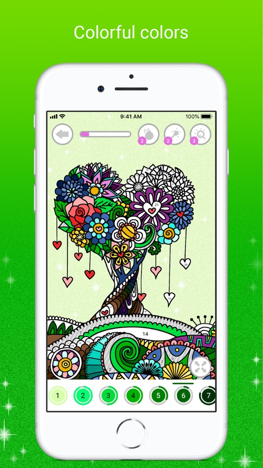 #3. Mandala Color by Number (iOS) Podle: Abovegames LTD