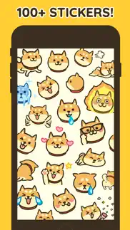 shiba moji - dog stickers iphone screenshot 2