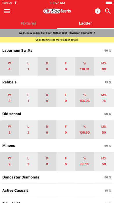 CitySide Sports Screenshot