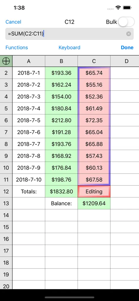 Utility Spreadsheet Pro - Business App | MWM