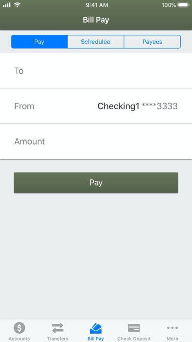 First Financial Credit Union Screenshot