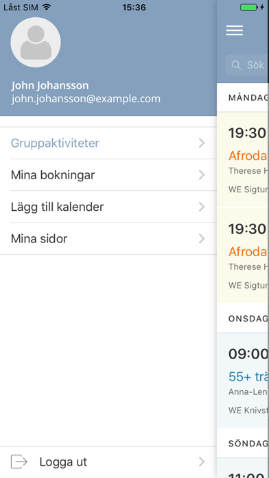 Screenshot #1 pour WE Träning och Hälsa