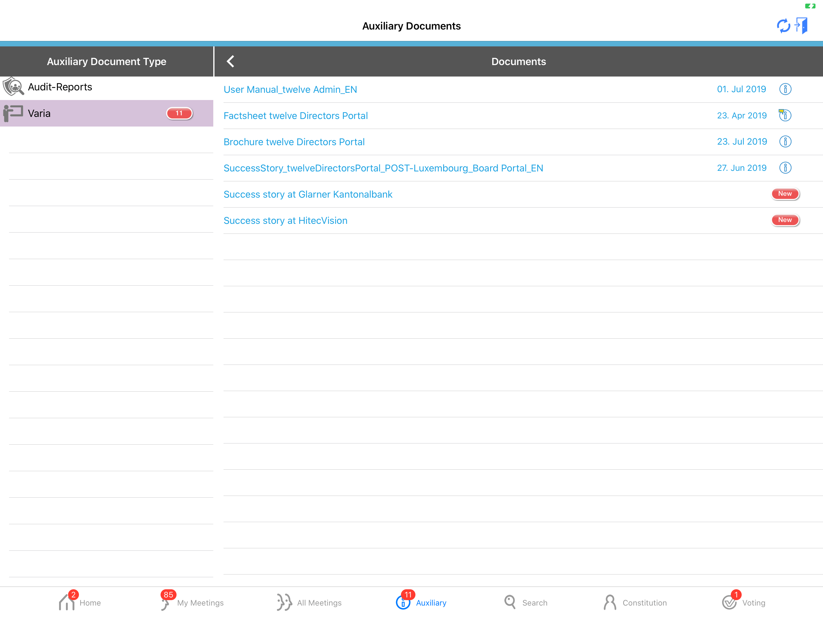 twelve mobile - Board Room screenshot 8