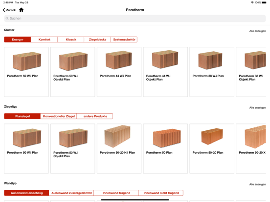 Screenshot #5 pour wienerberger Produktfinder