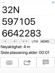 Dele min GPS-koordinater ipad bilder 3