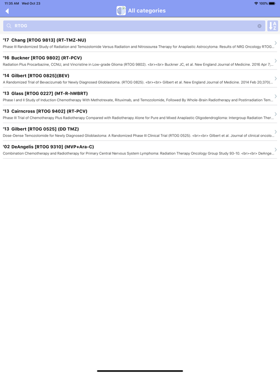Screenshot #5 pour Neuro-Oncology Trials App