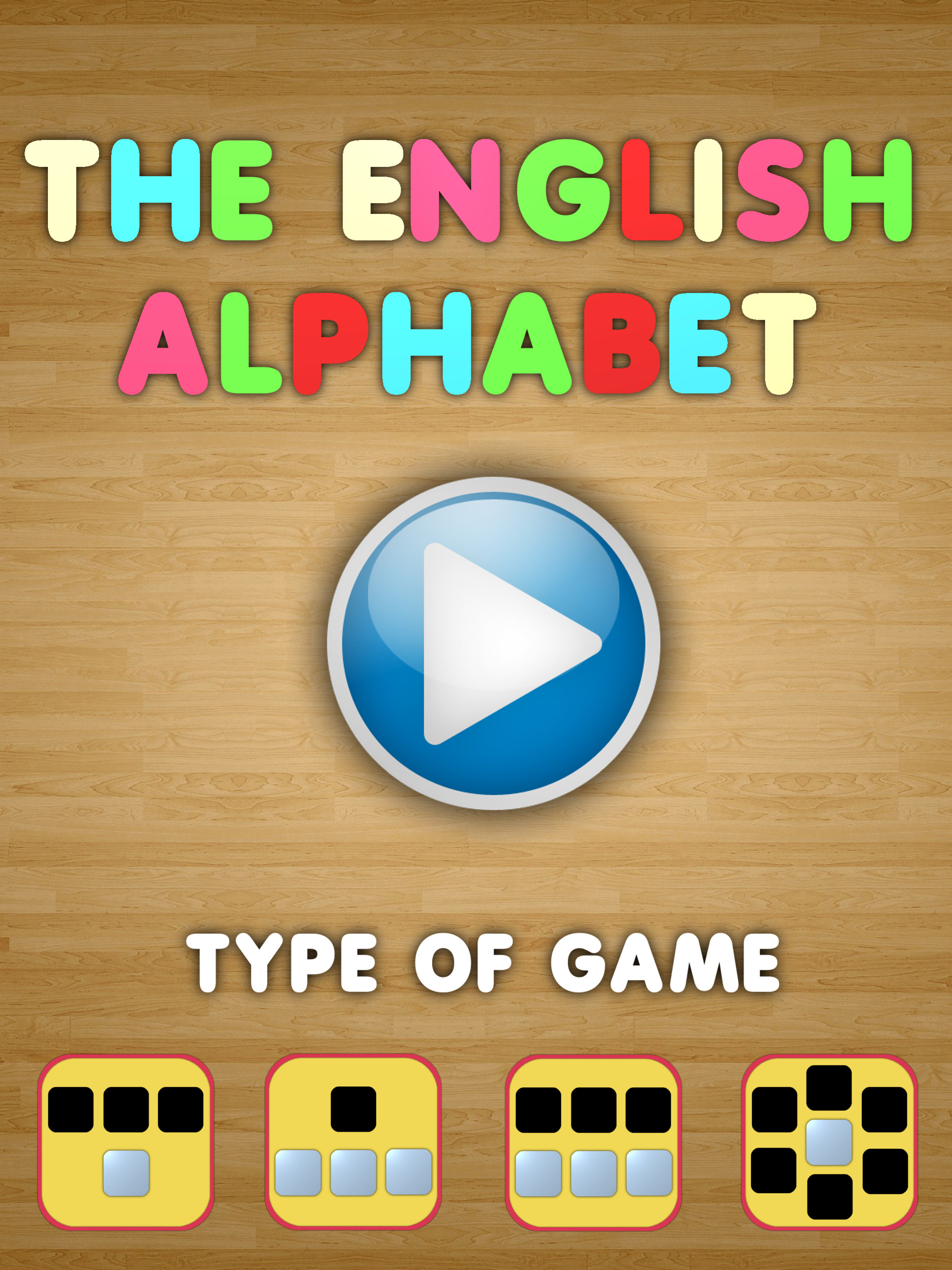 Puzzle shadow English alphabet