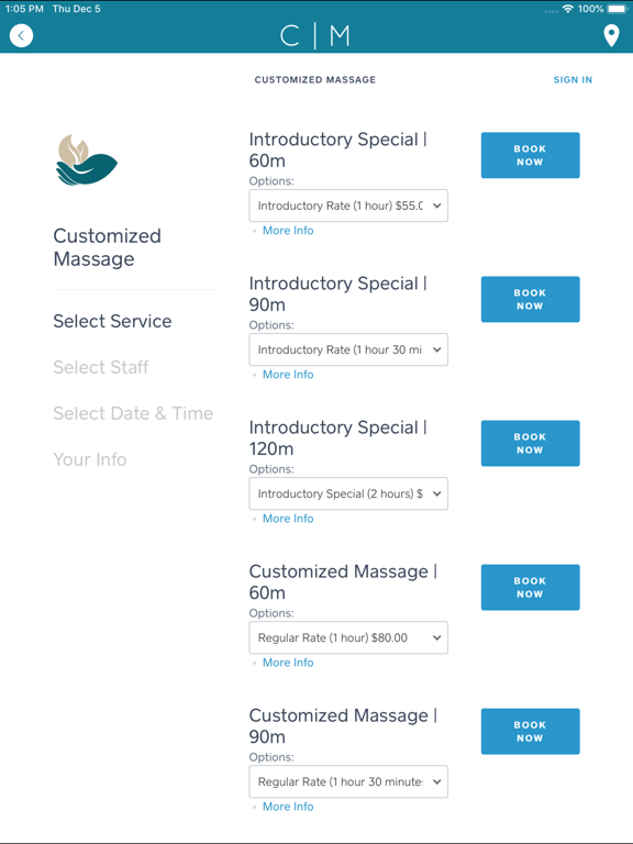 Screenshot #6 pour Customized Massage