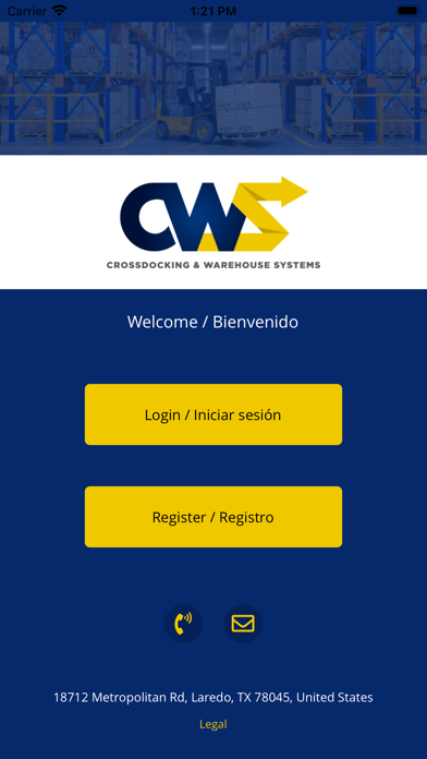 Screenshot #1 pour CWS App