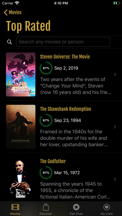 Screenshot #2 pour Premium Movie Selections