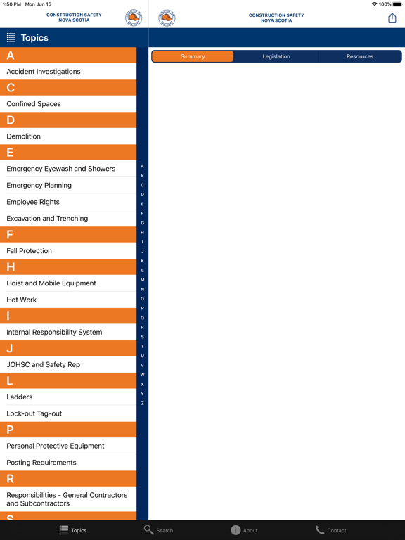 Screenshot #5 pour CSNS Guide to OHS Legislation