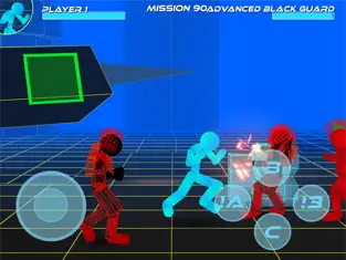 Screenshot 2 Stickman Neon Street Fighting iphone