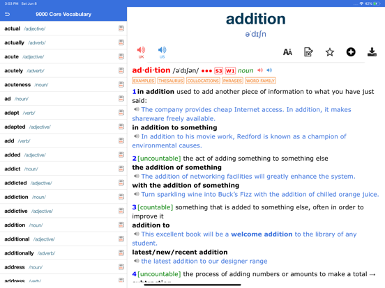 Screenshot #6 pour P2P Dictionary of English PRO