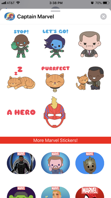 Captain Marvel Stickers screenshot 2