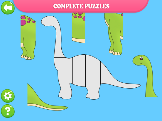 Dinosaur Puzzles for Children iPad screenshot 4 - Entertainment app