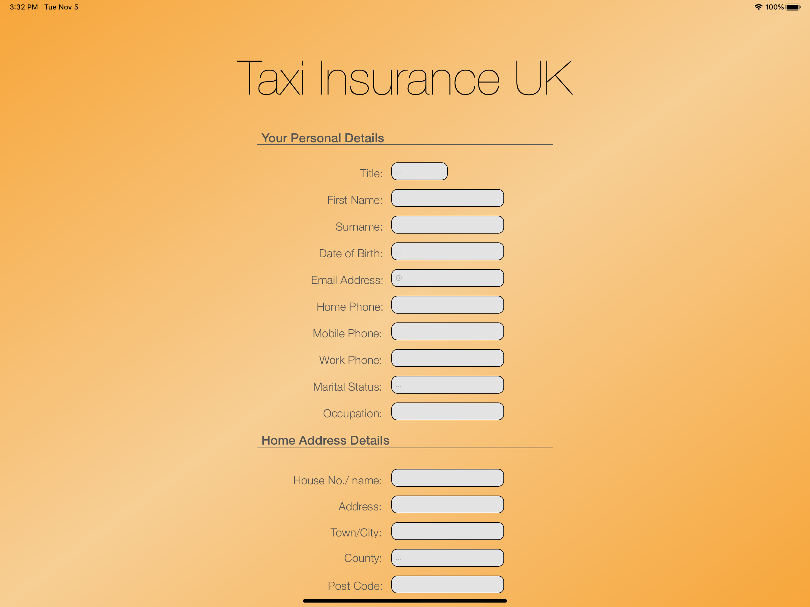 Taxi Insurance UK
