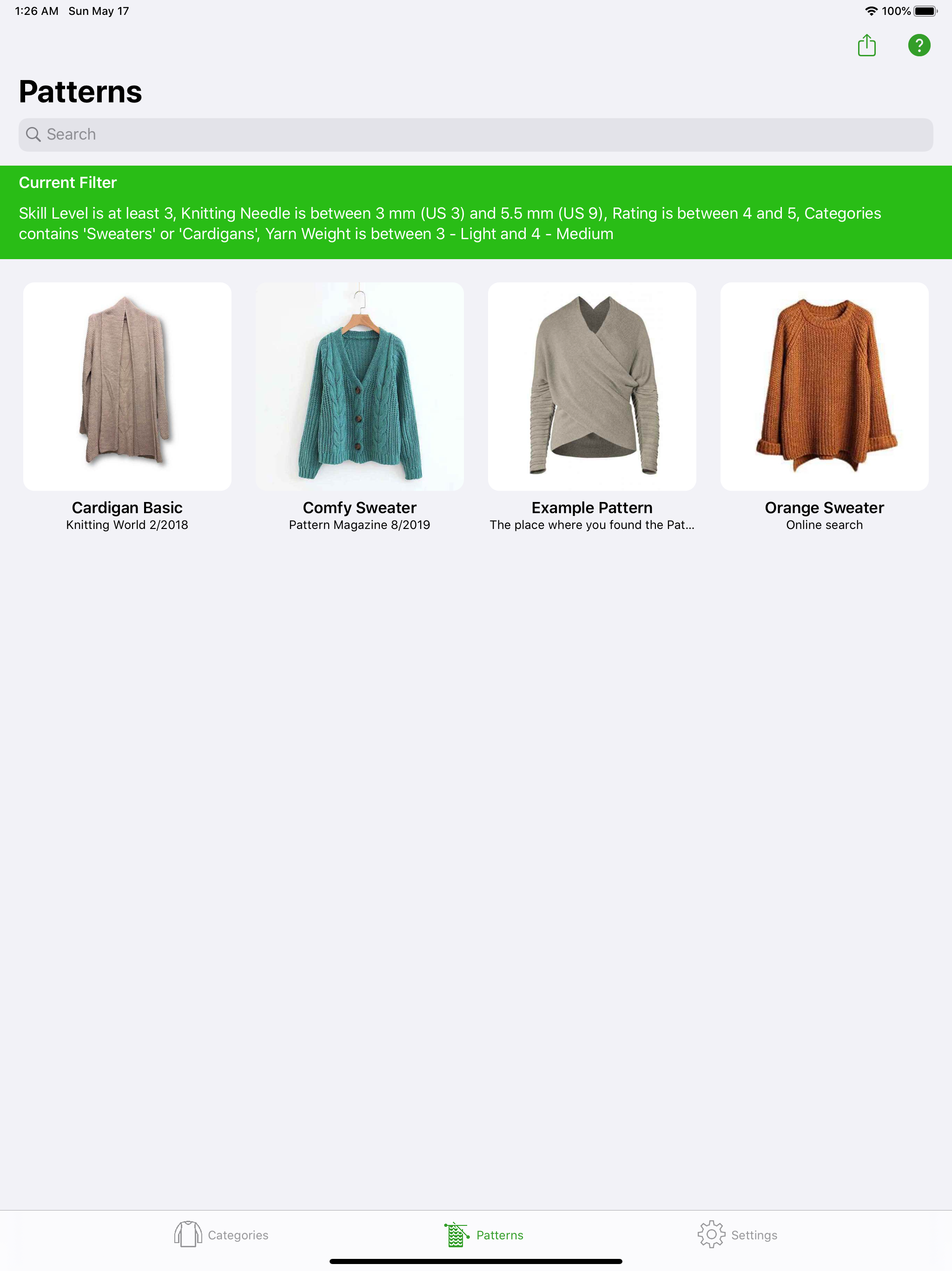Knitting Patterns Full screenshot 13