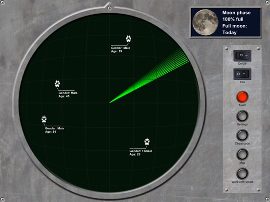 Werewolf Locator iPad screenshot 3 - Entertainment app