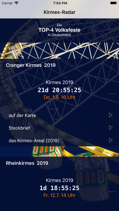 Screenshot #1 pour Kirmes-Radar