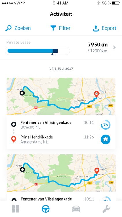 Mijn VW bedrijfswagen