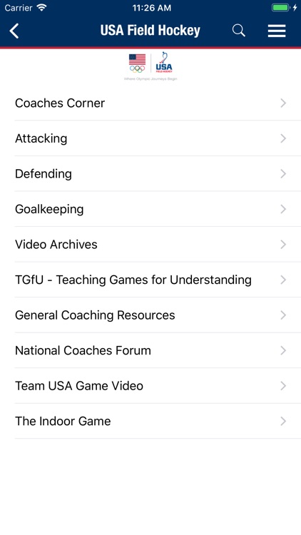 USA Field Hockey Member App