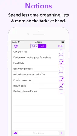 Notions Task Manager screenshot 1