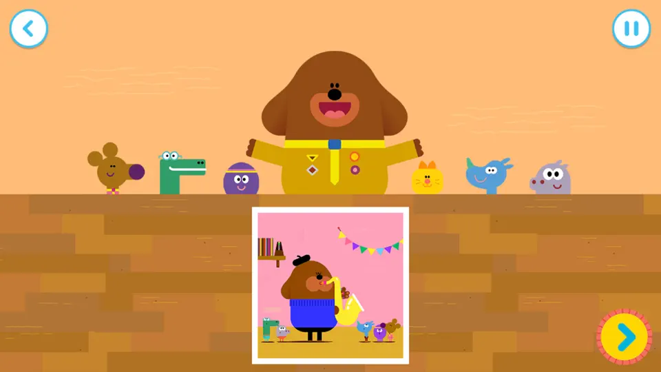 Captura de pantalla de Hey Duggee Jigsaws en iPhone 5