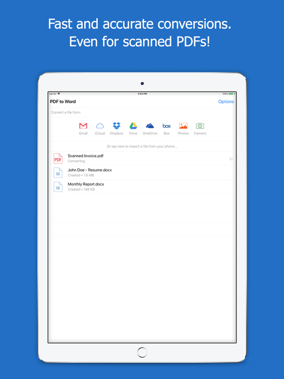 Screenshot #4 pour PDF to Word - PDF Converter