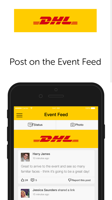 DHL Live Events App screenshot 2