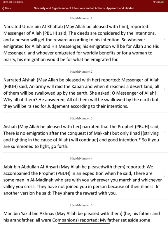 Riyad us Saaliheen | Hadith iPad screenshot