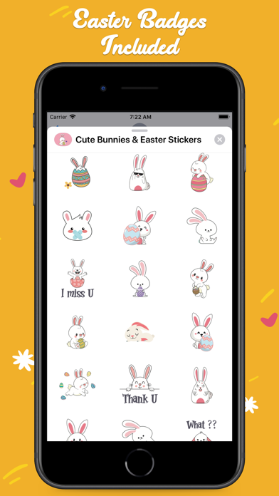 Cute Bunnies & Easter Stickers screenshot 3