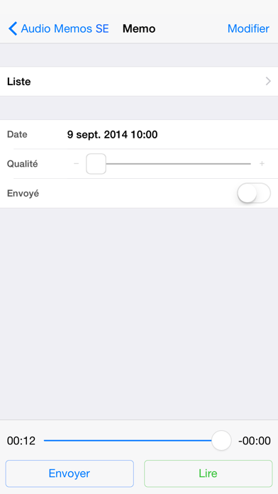 Screenshot #3 pour Audio Memos SE: Enregistrement