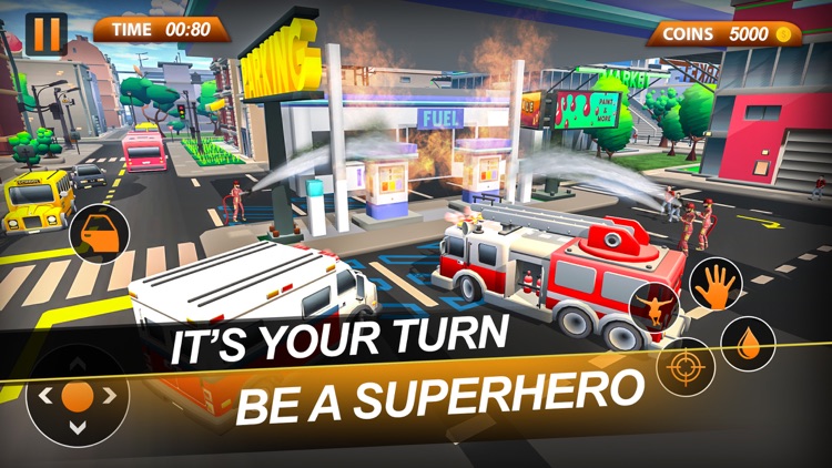 Fire Truck Best Rescue Game screenshot-3