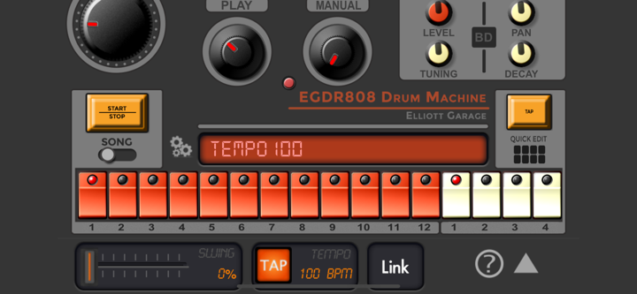 EGDR808 Drum Machine HD screenshot 4