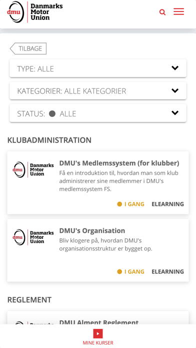 Danmarks Motor Union Screenshot
