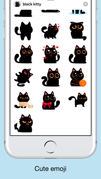 Black cat stickers - Funny emo