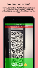 21+ Age Check ID Scanner screenshot