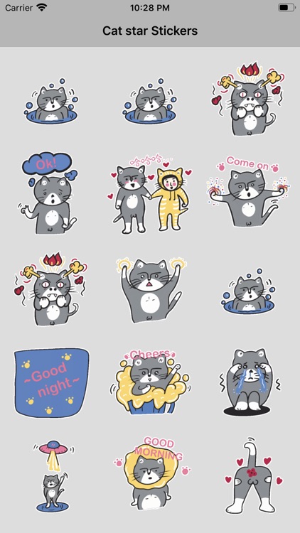 Cat star Stickers