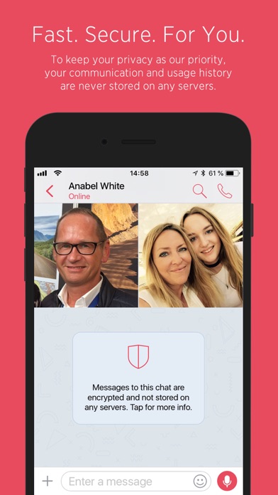 Screenshot #1 pour Upco Mobile Messenger