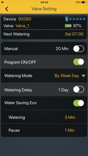 Melnor BT screenshot 2