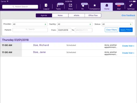 ModMed Practice Sandbox - Medical App | MWM