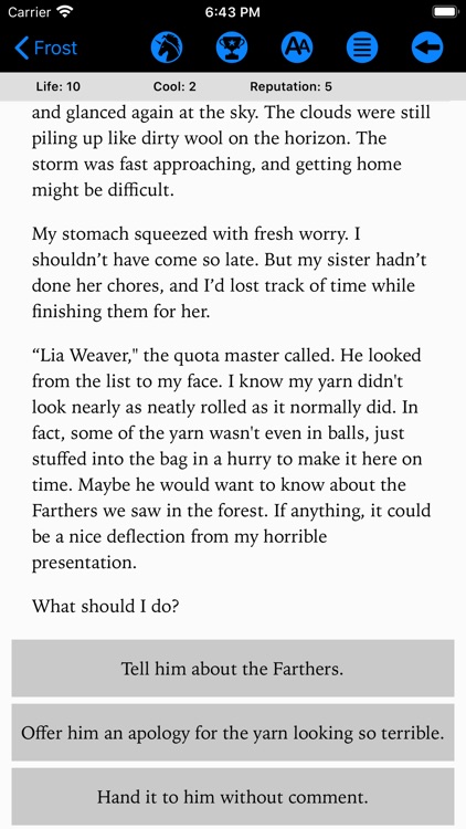 Frost (Choices Game)