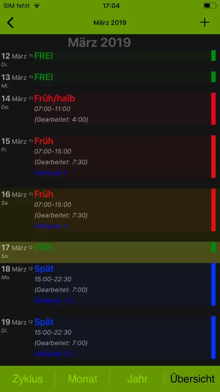 FlexR (Shift planner) screenshot 9 of 10