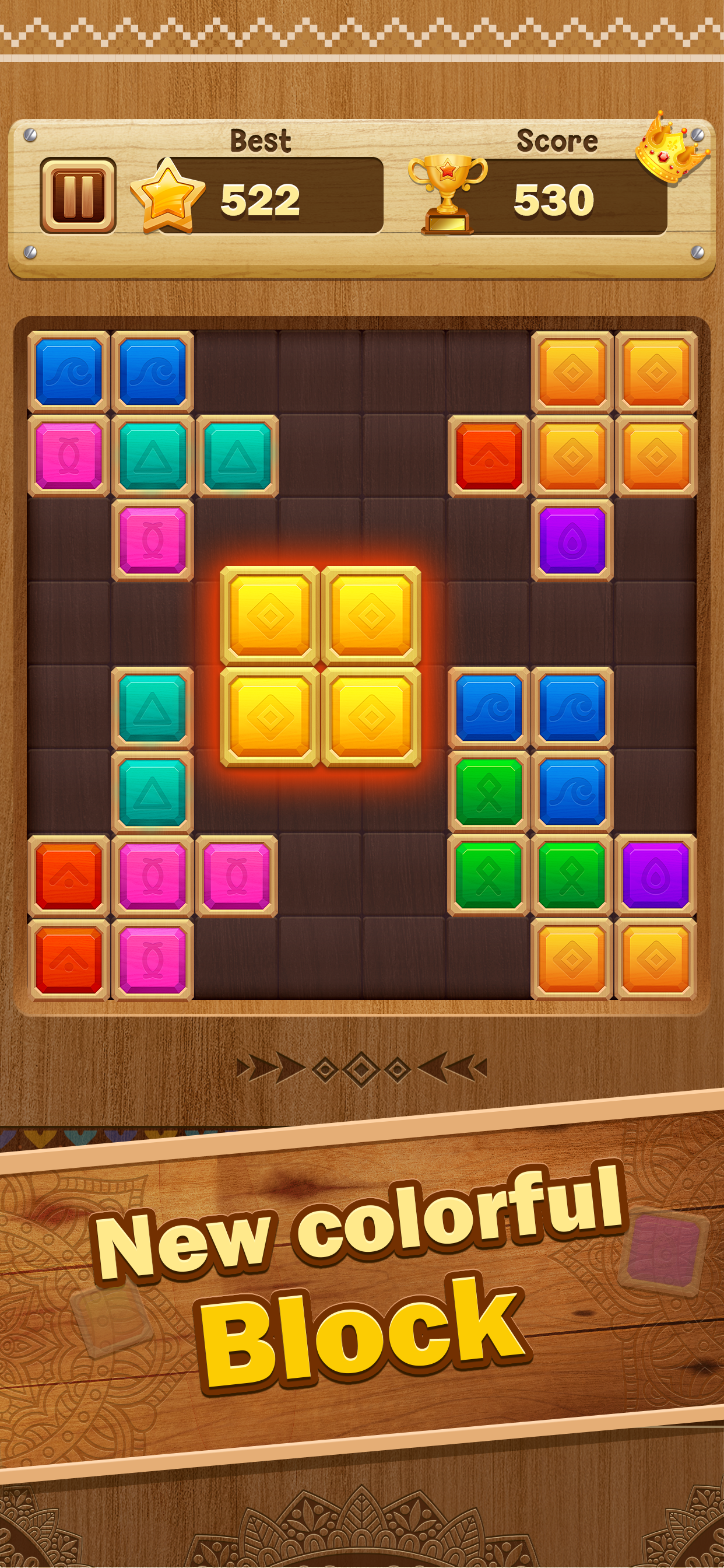 Block Puzzle:  Collect Crowns